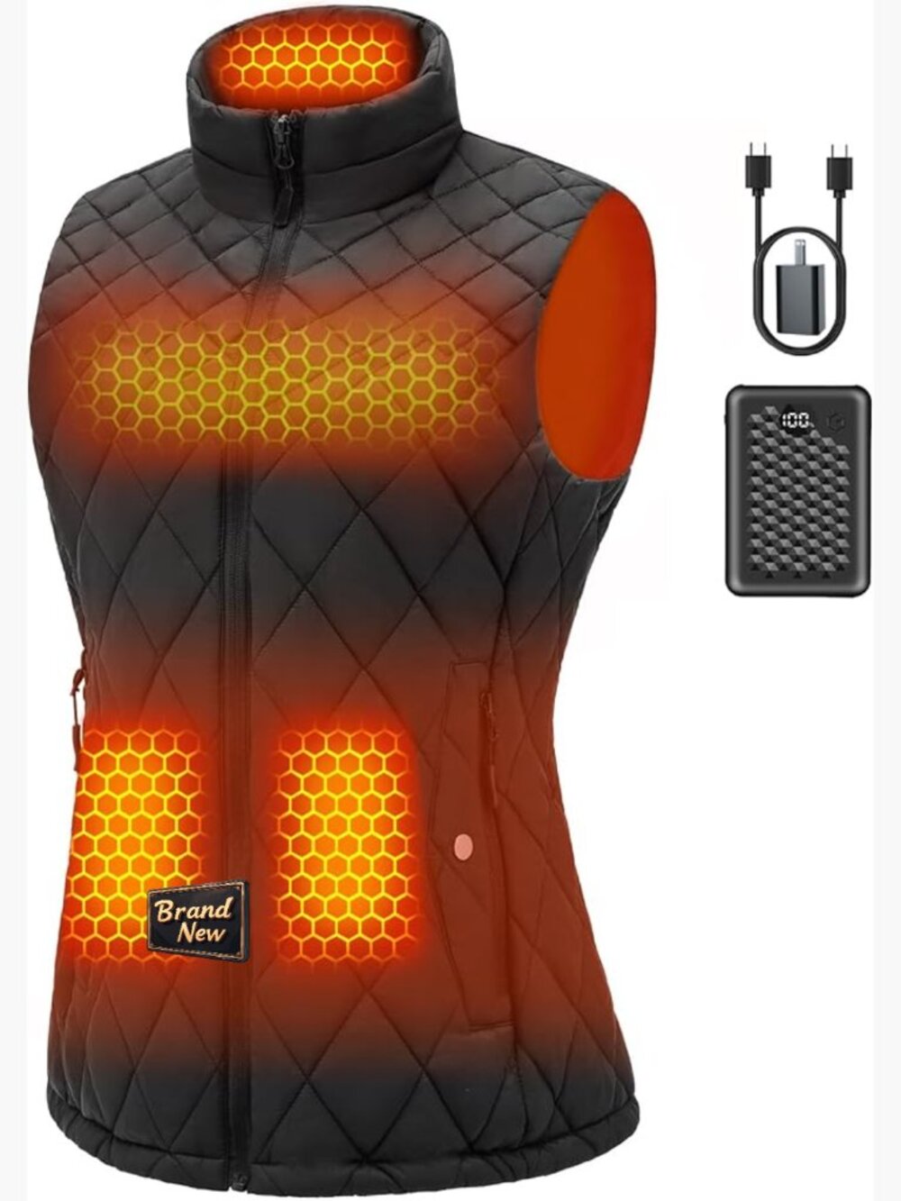 Graphene Heated Vest Women Fast Charge 14000mAh Battery Vests
